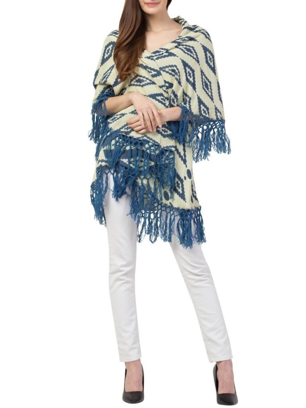 π Raj Dakota Ruana Poncho Navy. OS. NWT!π₯π₯ - Picture 4 of 5